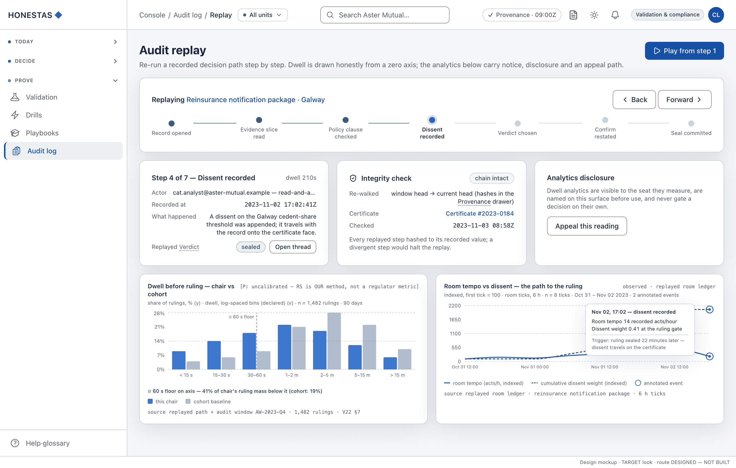 Audit replay
