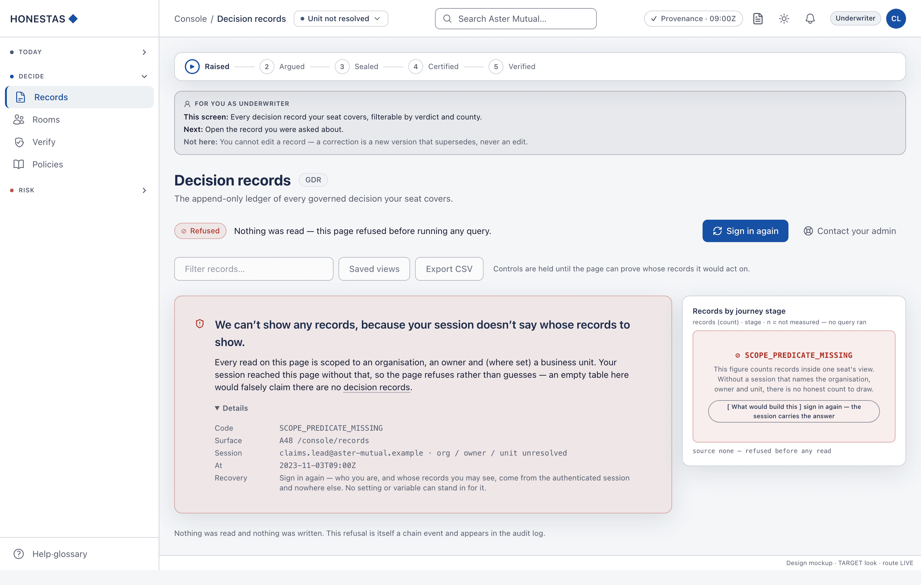 Decision records