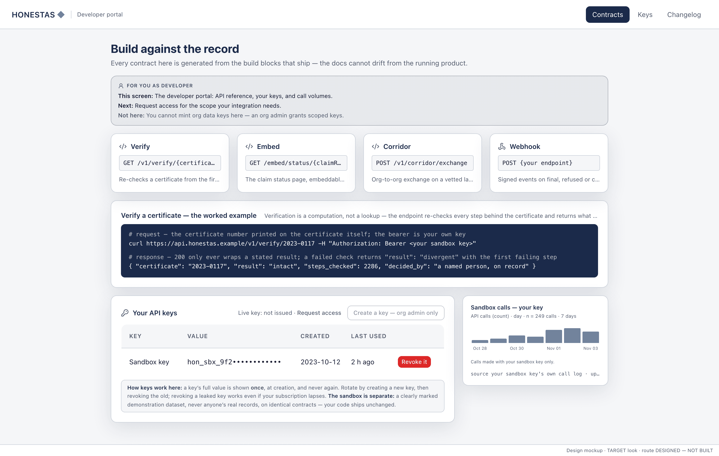 Developer portal